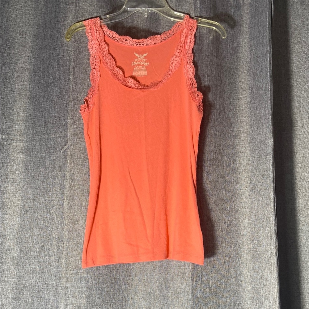 Faded Glory Pink Fitted Tank Top